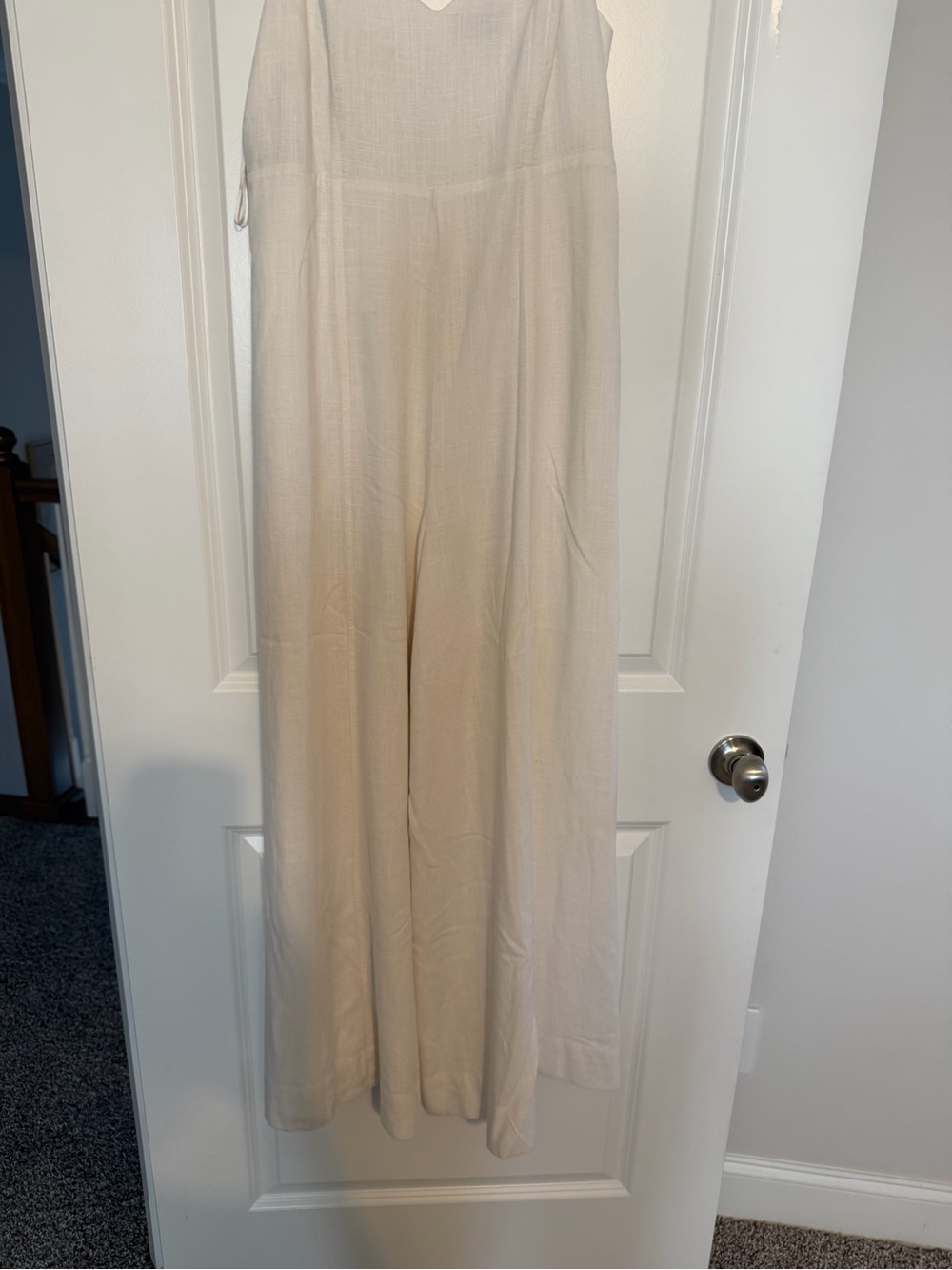 Express Cream Wide-Leg Jumpsuit